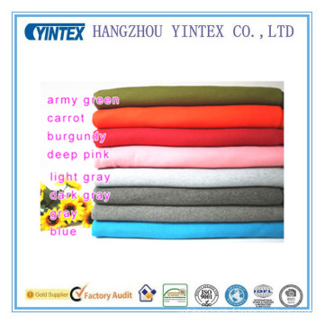 Tissu de coton tricoté épais solide teint pour les textiles de maison